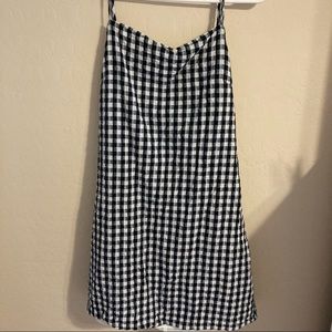 American eagle, black and white plaid dress